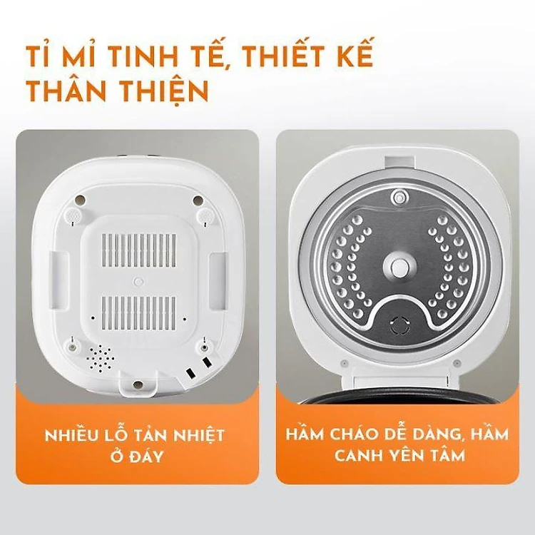 [Quà tặng không bán] Nồi cơm điện tử Colosmulti lòng nồi 1.2L hẹn trước 24h, 9 chế độ nấu, 500W