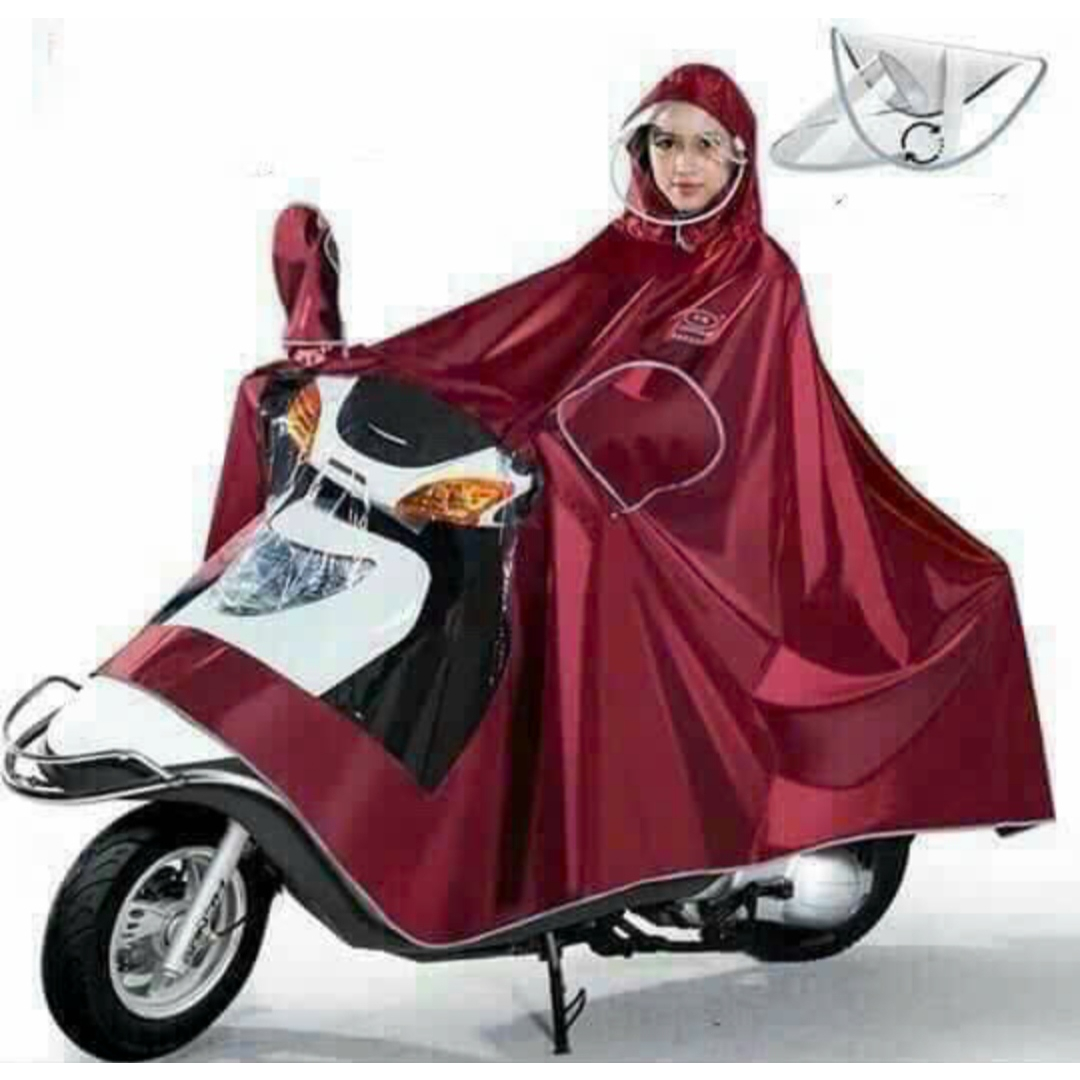 Áo mưa phản quang Thành Nam Loại 1 Đầu (Mũ) Vải Dù chống rách có kính che mặt cao cấp