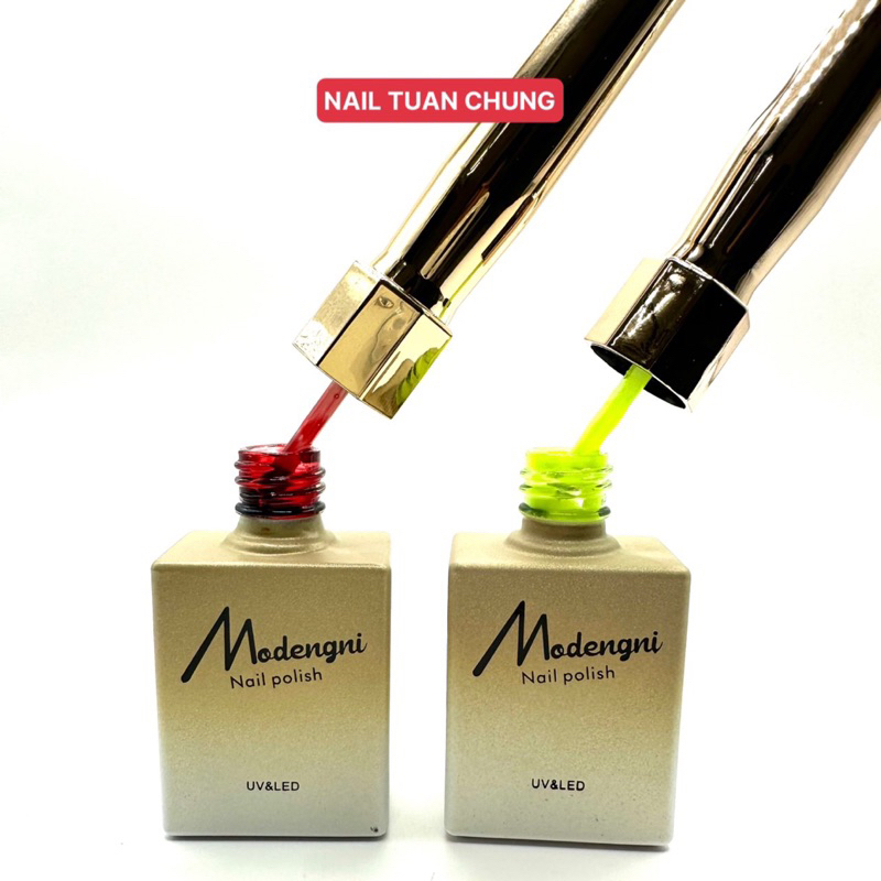 Sơn Gel Modengni Màu Đỏ Rượu Vang , Màu Xanh Neon Chai 15ml Siêu Hot