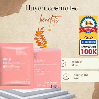 Mặt nạ nhau thai cừu Nhật Bản Rwine Beauty dưỡng da, cung cấp độ ẩm, tái tạo Collagen