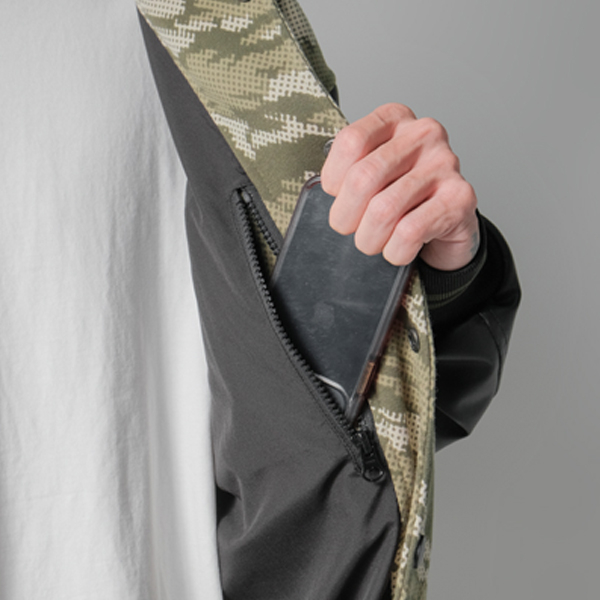 Áo Khoác Bóng Chày Boomber Varsity 2 lớp màu rằn ri camo xanh Xfire Vietnam