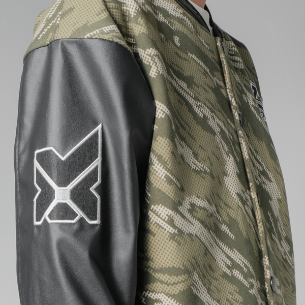 Áo Khoác Bóng Chày Boomber Varsity 2 lớp màu rằn ri camo xanh Xfire Vietnam