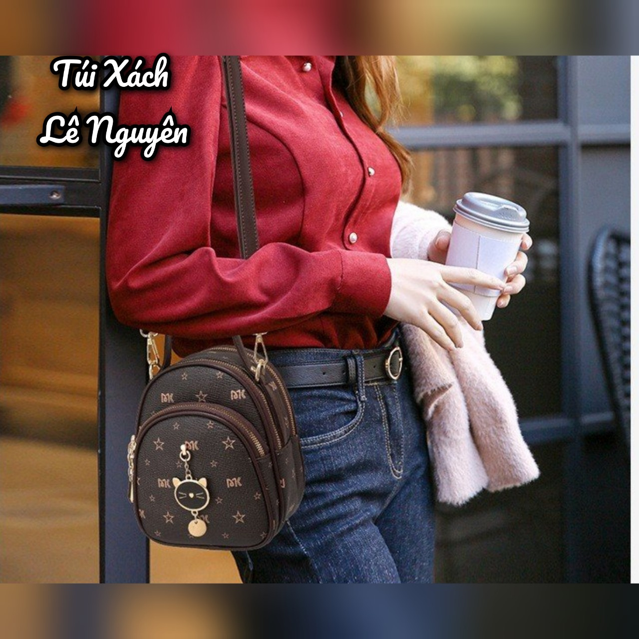 Túi Xách Nữ Đeo Chéo Đeo Vai Da Trơn Phong Cách Thời Trang NKQ  - B71