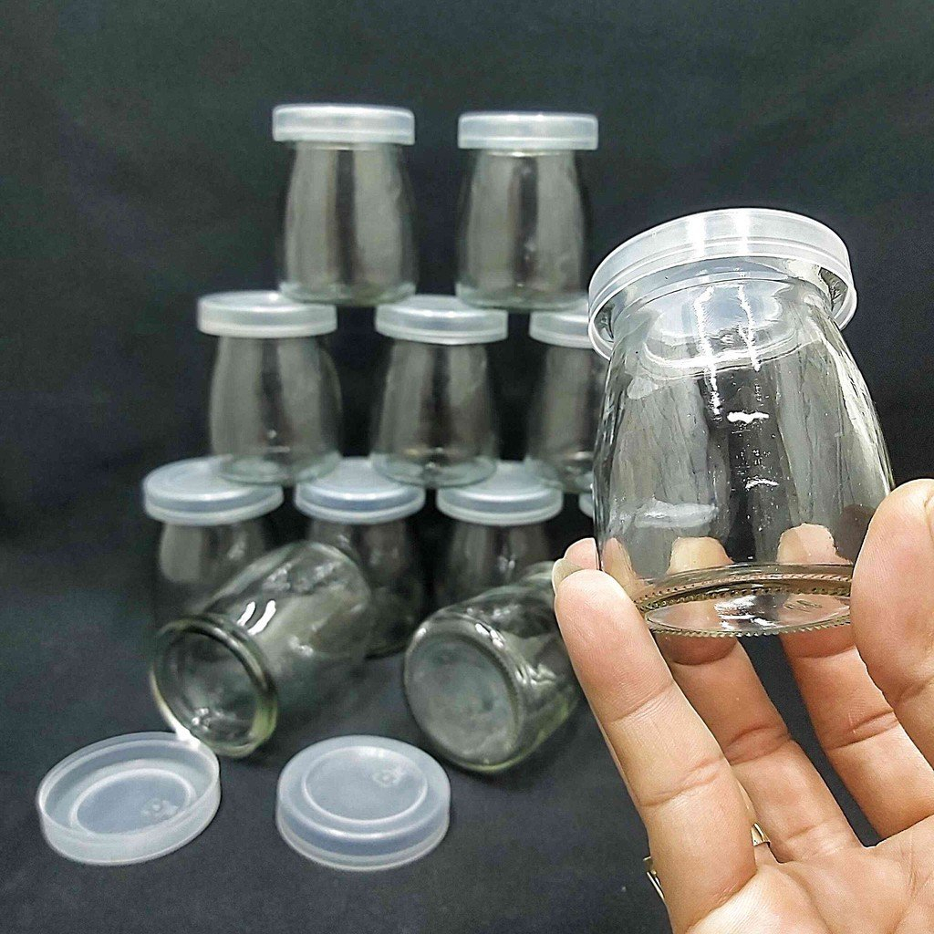 Bộ 12 Hũ Làm Sữa Chua Thuỷ Tinh