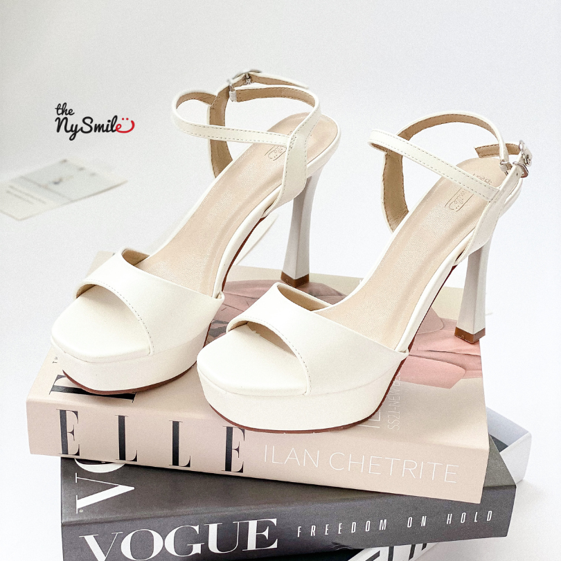 Giày sandal cao gót nữ 11P, Giày cô dâu , dự tiệc , giày đúp mũi gót nhọn - TheNysmile - LIZA
