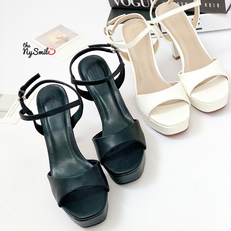 Giày sandal cao gót nữ 11P, Giày cô dâu , dự tiệc , giày đúp mũi gót nhọn - TheNysmile - LIZA