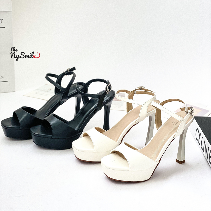 Giày sandal cao gót nữ 11P, Giày cô dâu , dự tiệc , giày đúp mũi gót nhọn - TheNysmile - LIZA