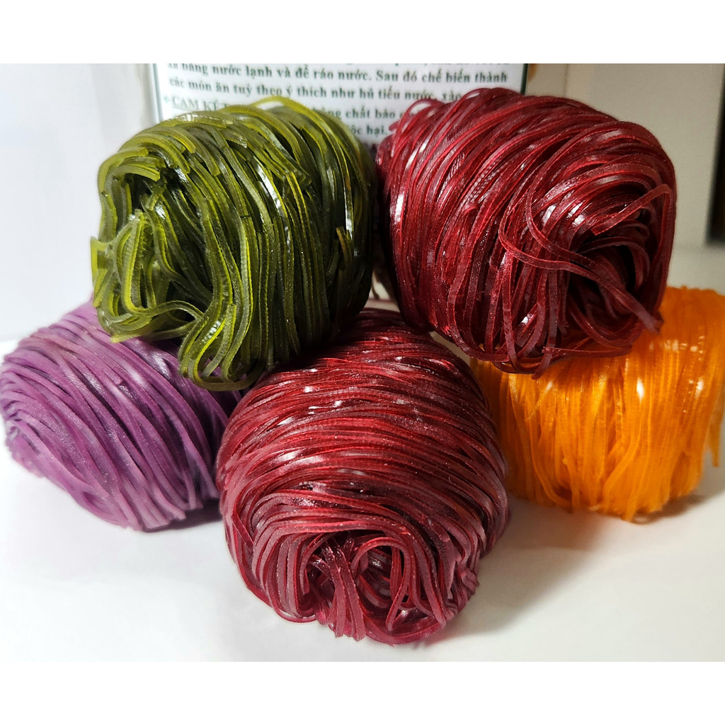 500gram Hủ tiếu rau củ ngũ sắc Sa Đéc dai ngon dinh dưỡng ăn kiêng giảm cân healthy eat clean