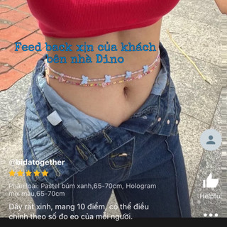 Dây Đeo Eo Hạt Cườm Handmade Nhiều Màu Sắc