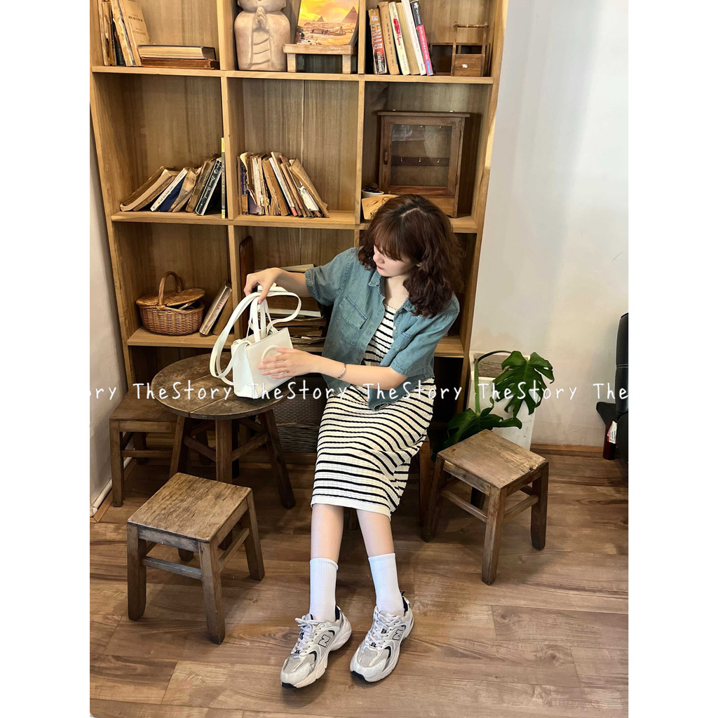 Áo khoác jean tay ngắn dáng croptop  A3056