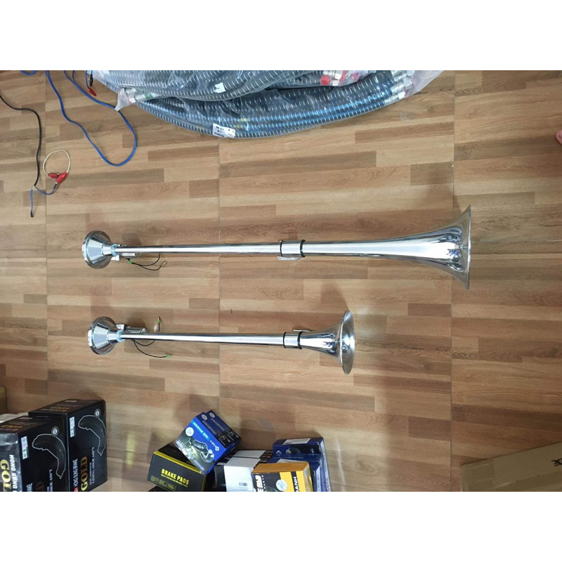 Kèn hơi ô tô, xe tải, tàu thuyền, nhại còi chung 12-24v