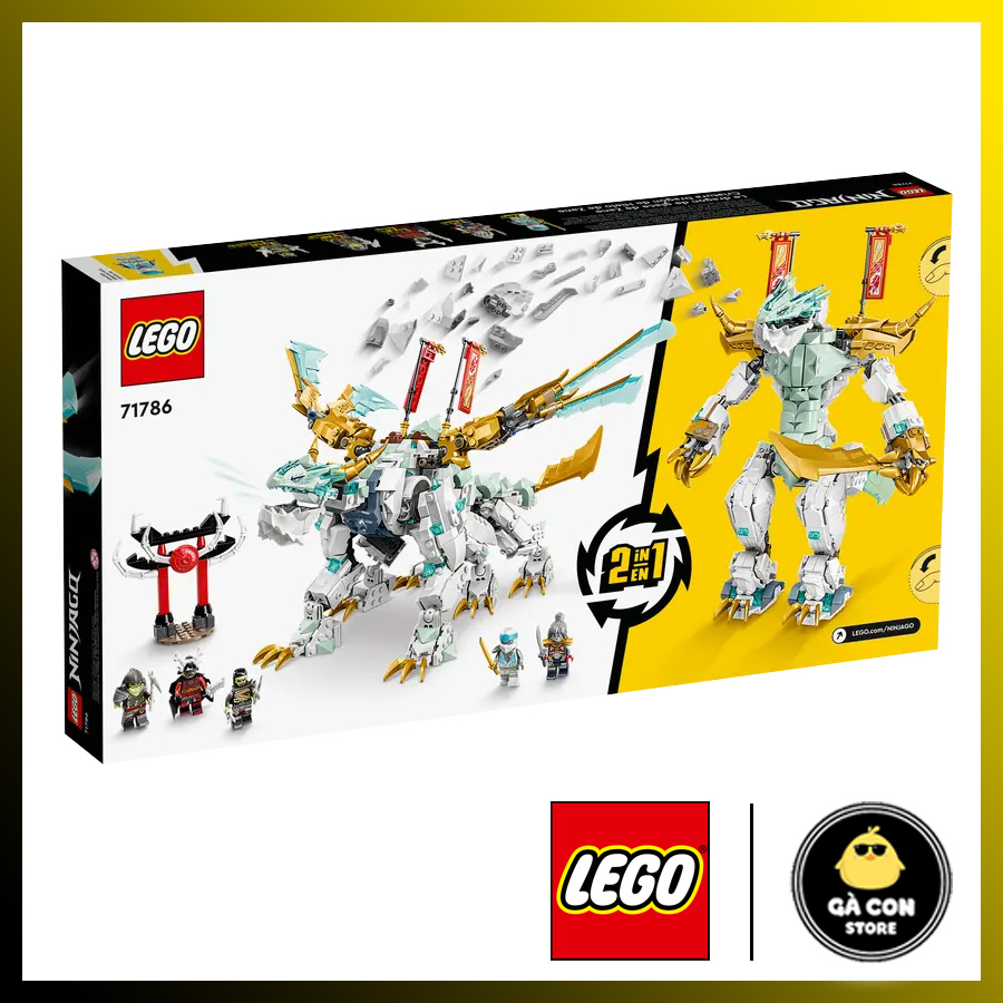 Lego Ninja 71786 Zane’s Ice Dragon Creature chính hãng .
