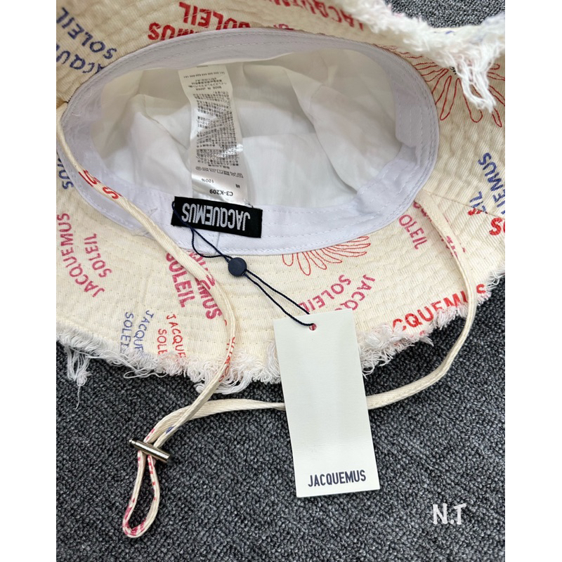 Mũ bucket bò mềm jacquemus, có quai giữ mũ, thiết kế thời trang, hàng QCL1 ms13122