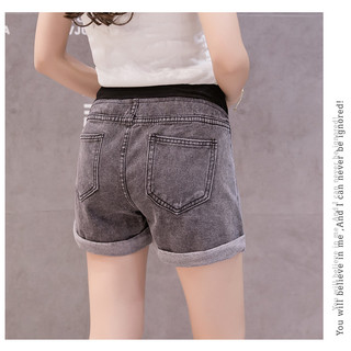 Quần short bầu jeans V bụng QDD44