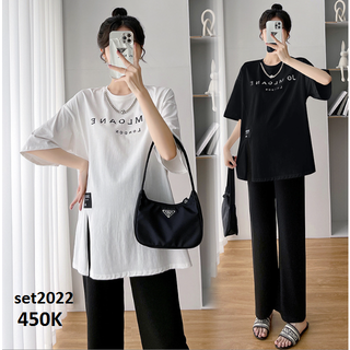 Set bộ đồ bầu đi chơi đi làm sang chảnh SET2023