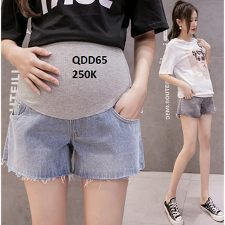 Quần bầu short jeans ống rộng QDD65