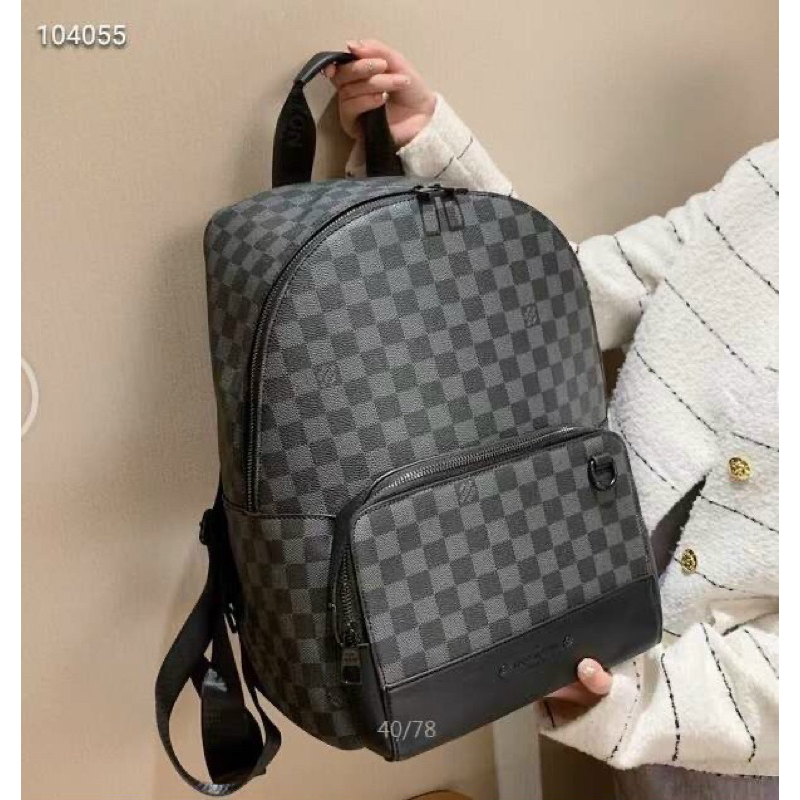 Balo thời trang lv nam nữ size lớn xịn sò nặng tạy 32x40cm