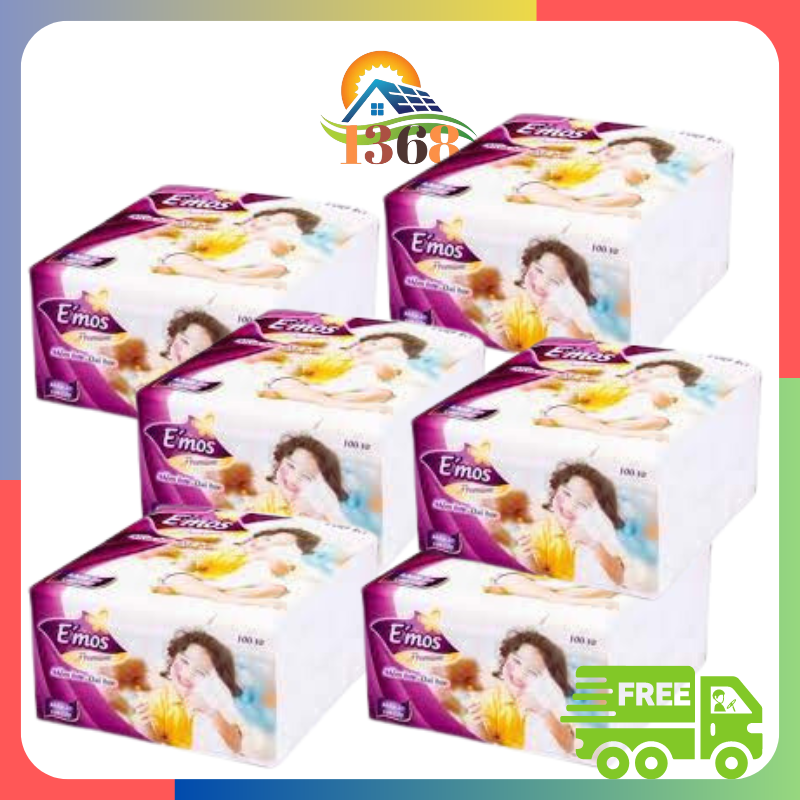 Khăn Giấy Vuông Emos Premium Khổ giấy 330mmx330mm - Thùng 4kg5