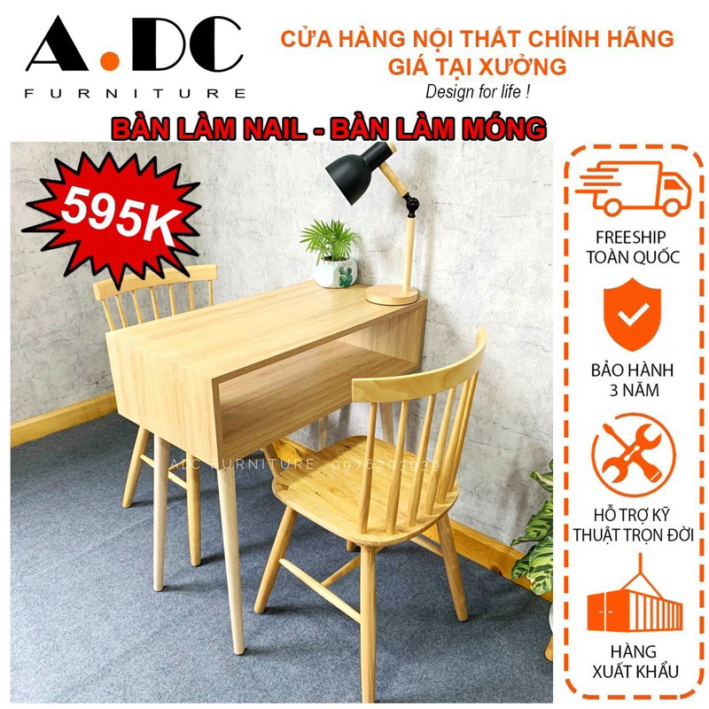 ( Bàn không ghế ) Bàn nail / make up cao cấp ⛔️ Giá sỉ  tại xưởng⛔️ A.DC