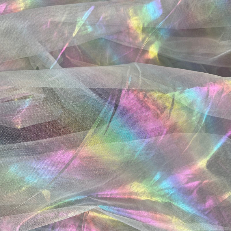 Vải Lưới Ombre Ánh Xà Cừ