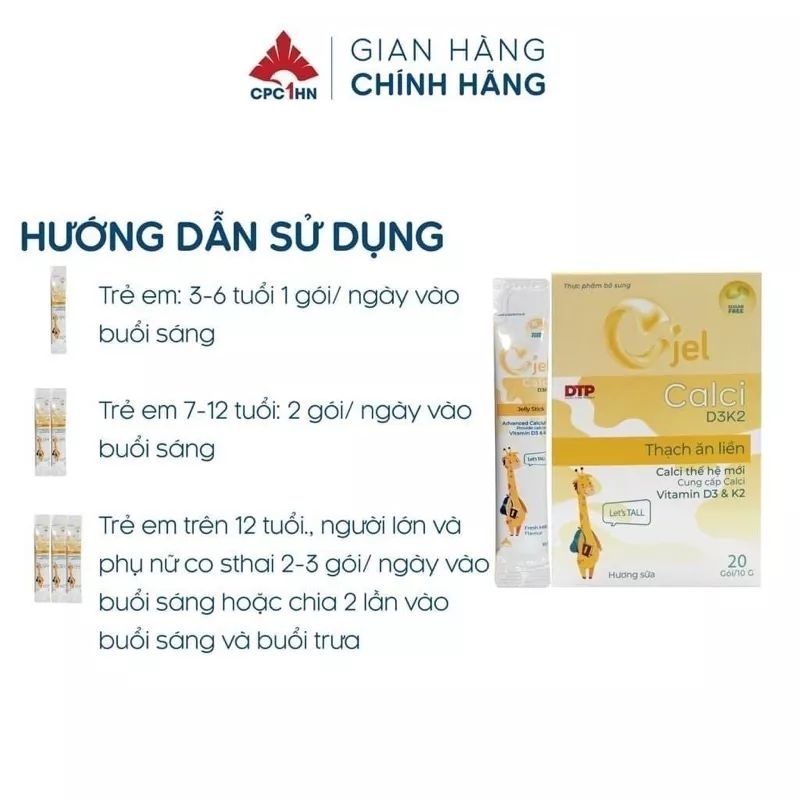 THẠCH NGON CJEL CALCI D3K2