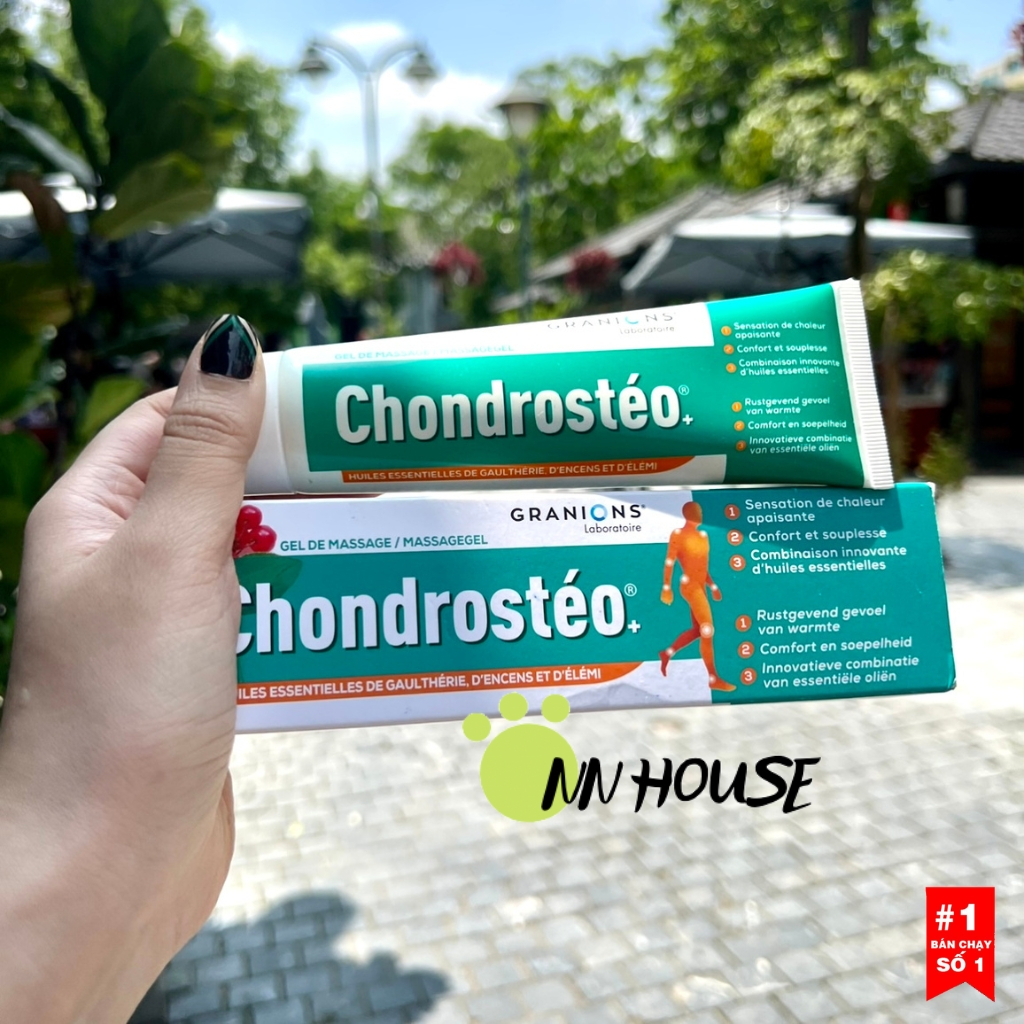 Gel xoa bóp xương khớp Chondrosteo gồm Glucosamine,collagen giảm đau cơ xương khớp, gel massage cổ vai gáy, toàn thân