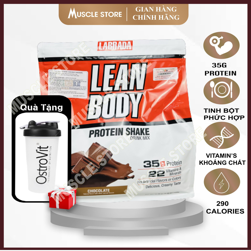 Lean Body - Labrada (2.2KG 5 LBS) , Sữa Protein Thay Thế Bữa Ăn, Vitamin Khoáng Chất Thiết Yếu, Tăng Cơ Nạc, Đốt Mỡ
