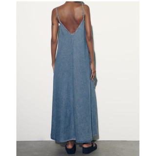 PUR. Studio - Đầm xoè denim cổ V
