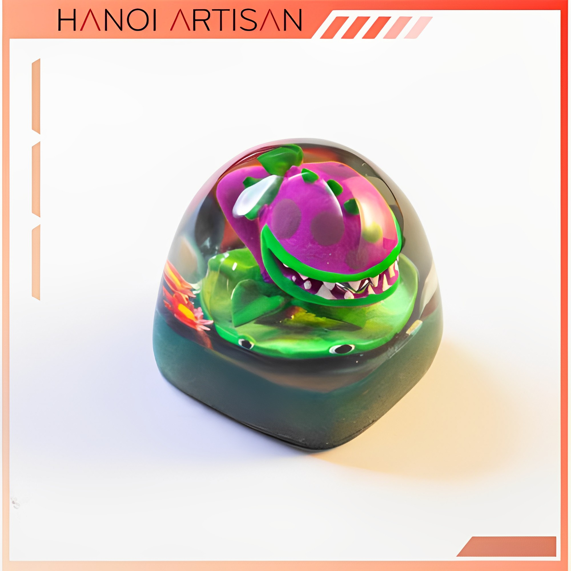 Keycap Artisan - Nút bàn phím cơ plants vs zombies ( Chomper )