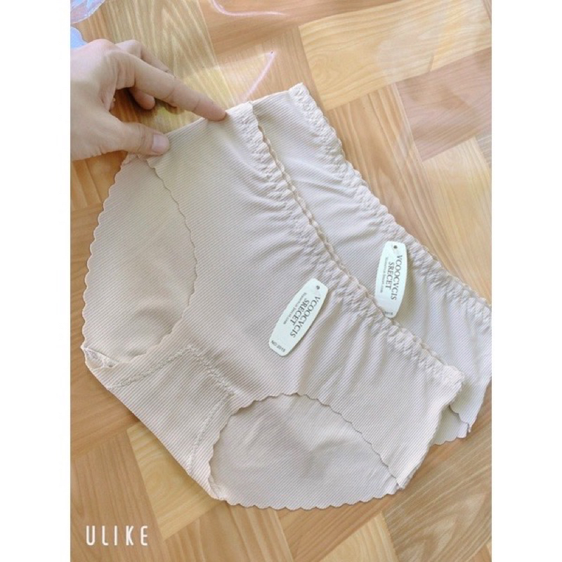 ❤️Quần Lót Nữ❤️Trắng,Da,Đen Thun Lạnh Đúc Su Gân Tâm Viền Sóng Chống Lộ