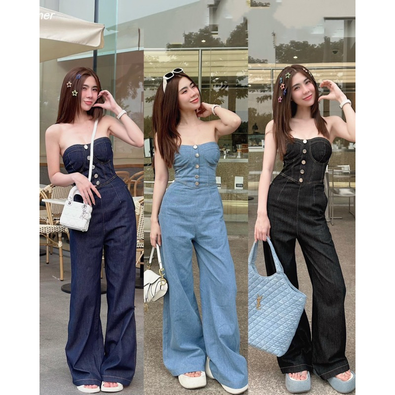 JUMPSUIT ỐNG JEAN 3M