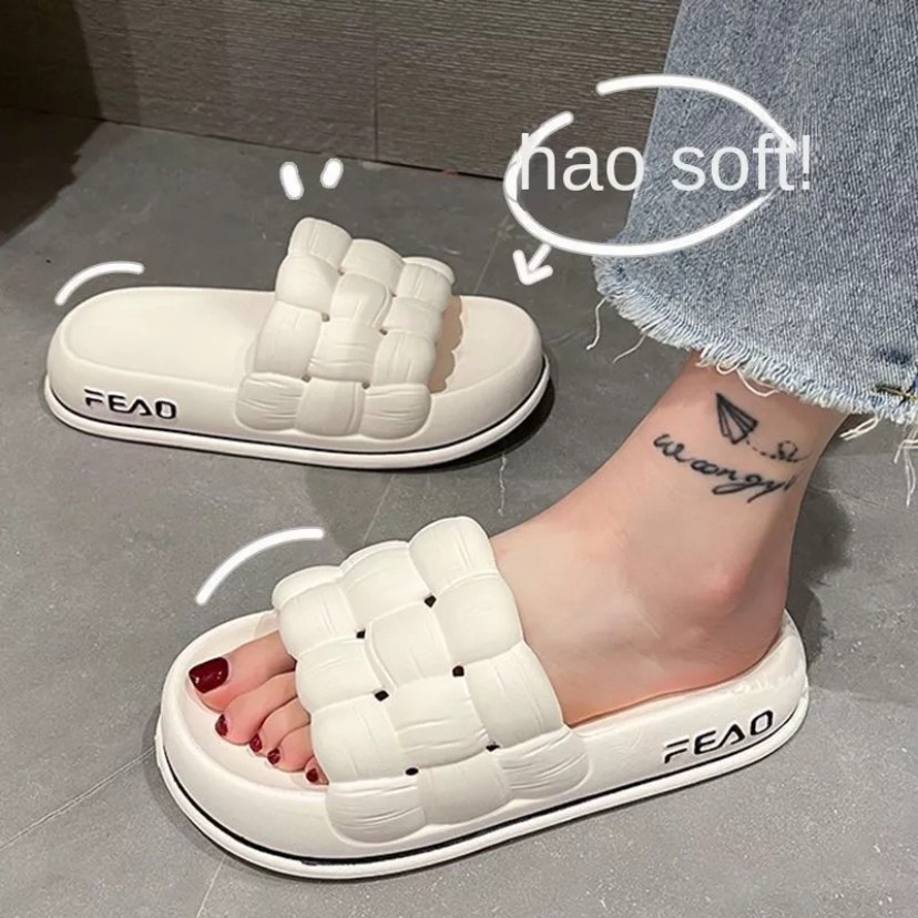 DÉP BÁNH MÌ NỮ QUAI NGANG ĐẾ SÓNG, KÈM TICKER CUTE.