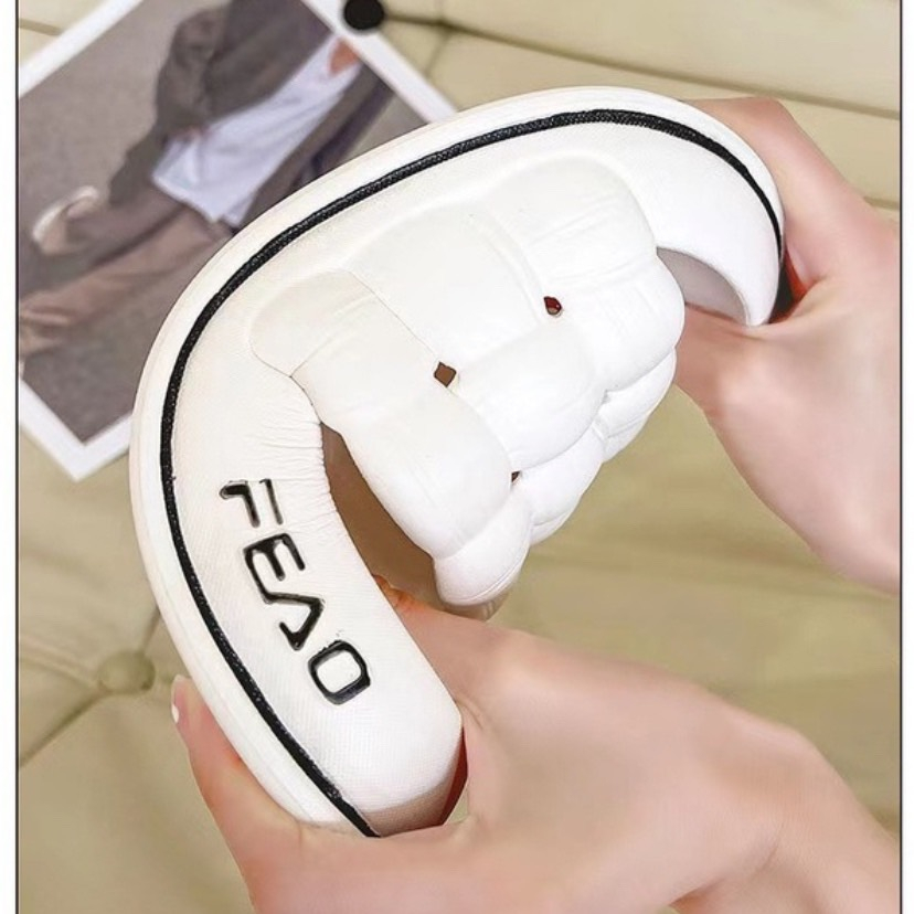 DÉP BÁNH MÌ NỮ QUAI NGANG ĐẾ SÓNG, KÈM TICKER CUTE.