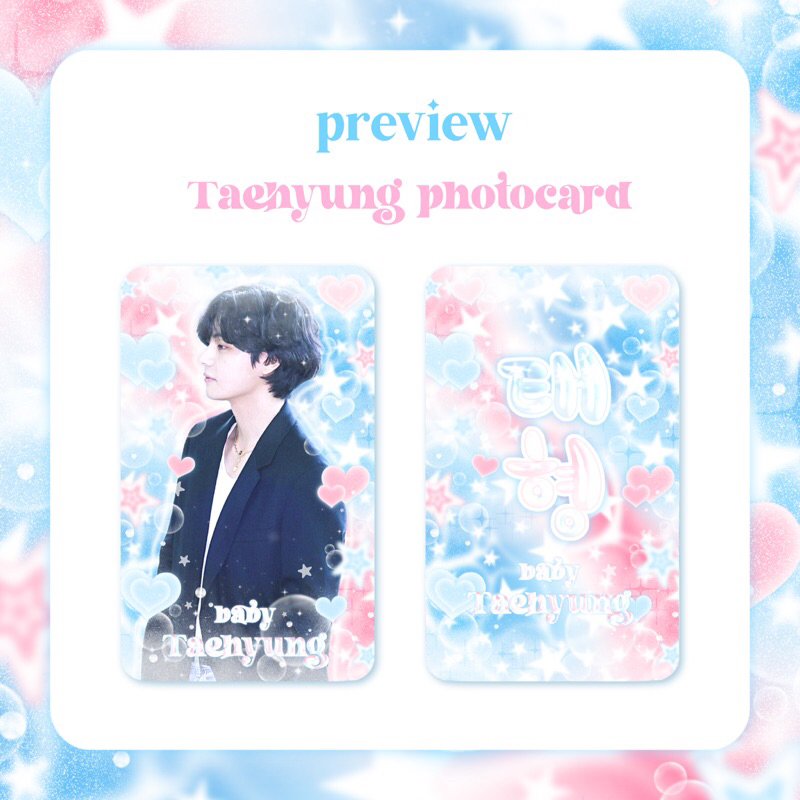 SET CARD DES TAEHYUNG STYLE HÀN CÓ SẴN