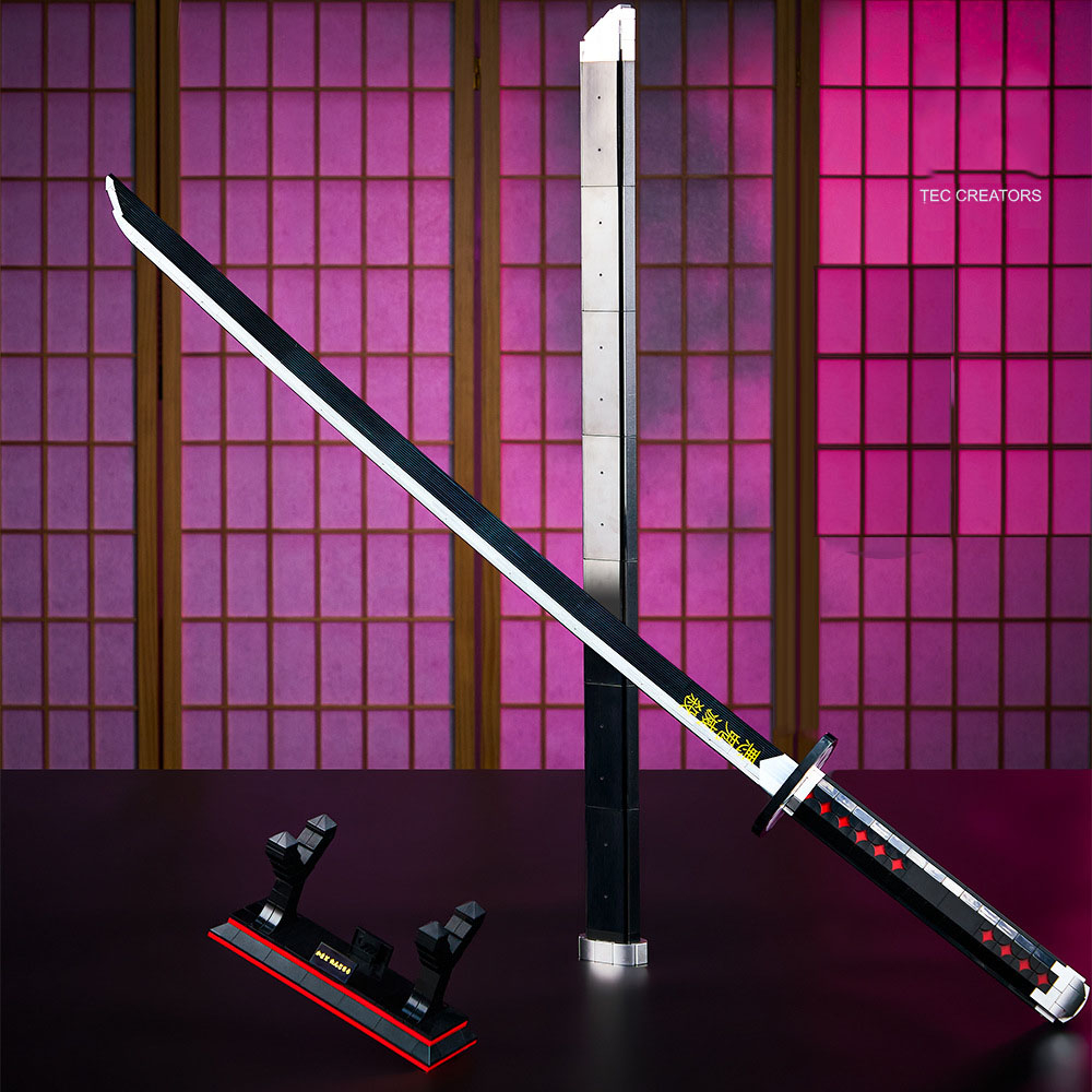 Đồ Chơi Lắp Ráp Mô Hình Thanh Kiếm Katana Diệt Quỷ Kamado Của Tanjiro Trong Kimetsu No Yaiba DK1516 Với 759+ Mảnh Ghép