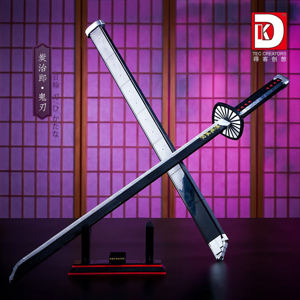 Đồ Chơi Lắp Ráp Mô Hình Thanh Kiếm Katana Diệt Quỷ Kamado Của Tanjiro Trong Kimetsu No Yaiba DK1516 Với 759+ Mảnh Ghép