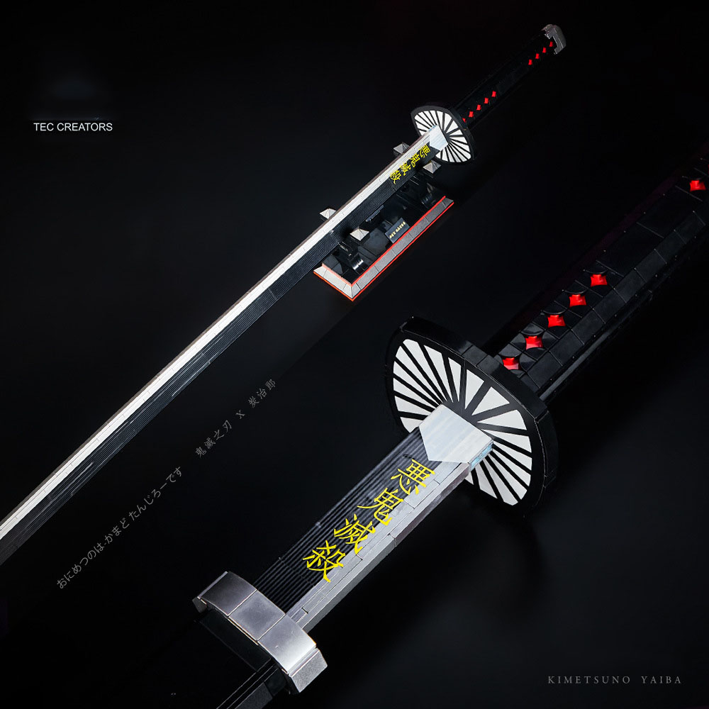 Đồ Chơi Lắp Ráp Mô Hình Thanh Kiếm Katana Diệt Quỷ Kamado Của Tanjiro Trong Kimetsu No Yaiba DK1516 Với 759+ Mảnh Ghép