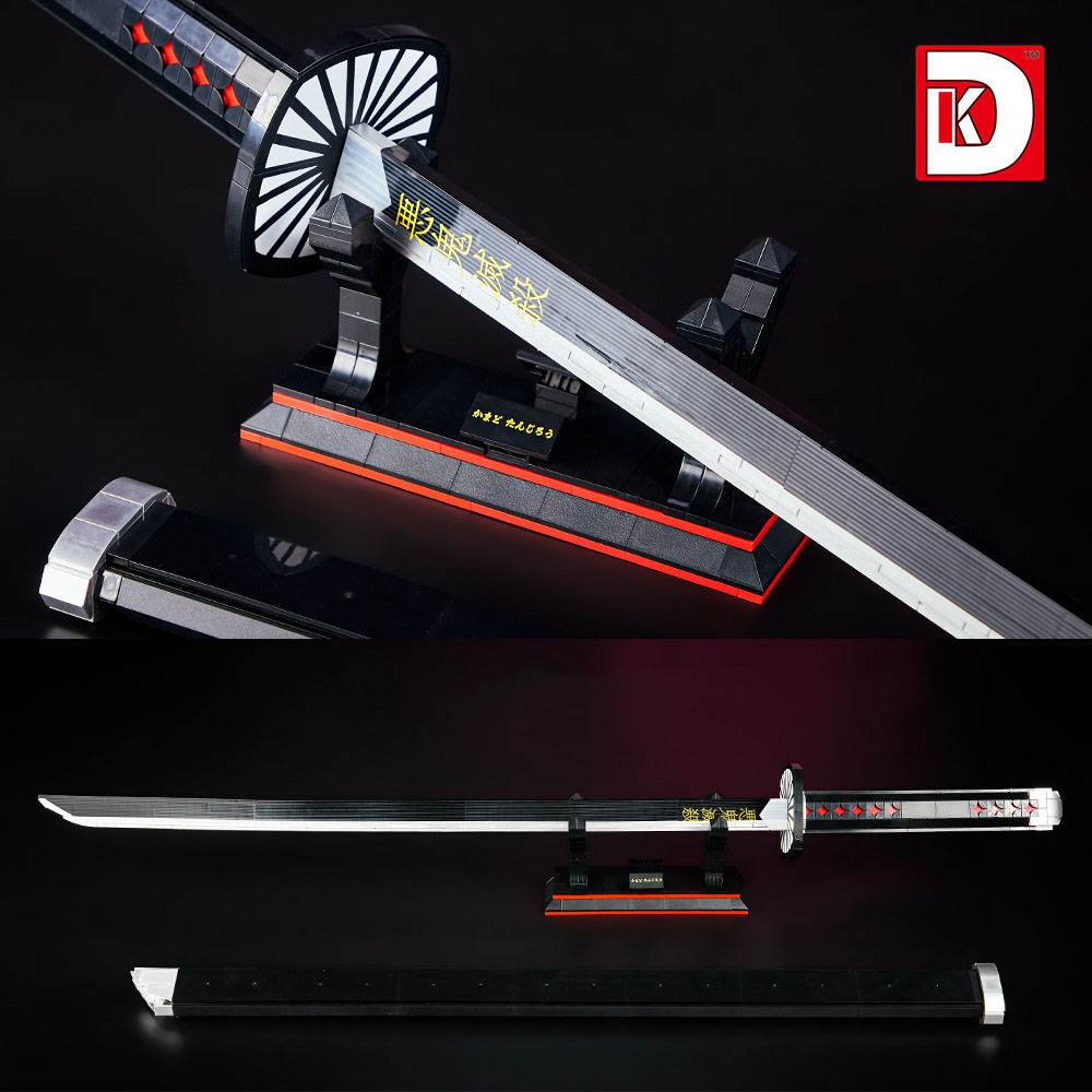 Đồ Chơi Lắp Ráp Mô Hình Thanh Kiếm Katana Diệt Quỷ Kamado Của Tanjiro Trong Kimetsu No Yaiba DK1516 Với 759+ Mảnh Ghép
