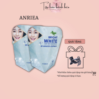 Combo 2 Hộp dán trắng răng Anriea Bạc Hà 14 miếng trắng sáng không ê buốt