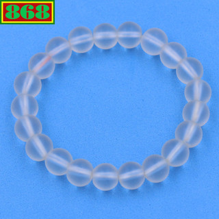 Vòng chuỗi đeo tay đá thạch anh trắng mờ 8 ly, từ 6 ly đến 14 ly, 108 hạt, vòng tay chuỗi hạt