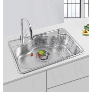 Chậu rửa chén bát 1 hố lớn inox 304 hàn quốc vihan vhs-850