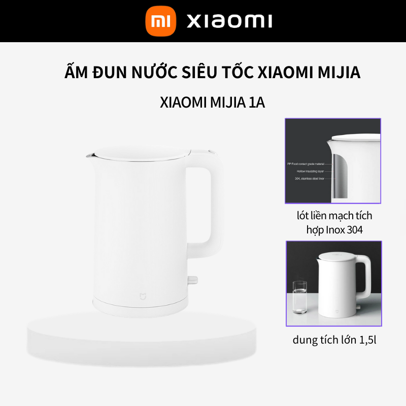 Ấm Siêu Tốc 1A Xiaomi Mijia Mi Electric Kettle MJDSH02YM-MI ECO