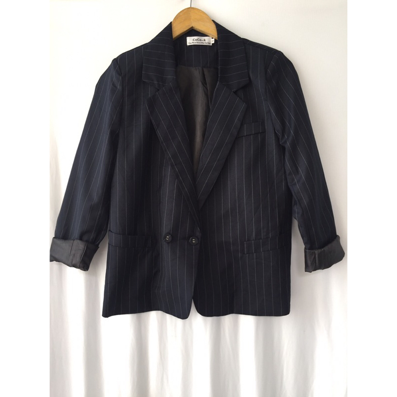 Áo khoác blazer sọc kẻ korea siêu xinh mới toanh
