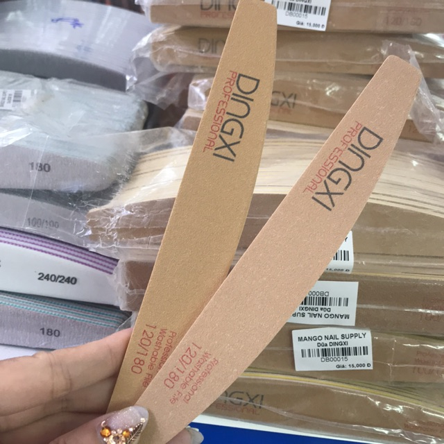 Dũa DINGXI Da Bò Cao Cấp - Dũa Phom Móng 100/180 Siêu Bền