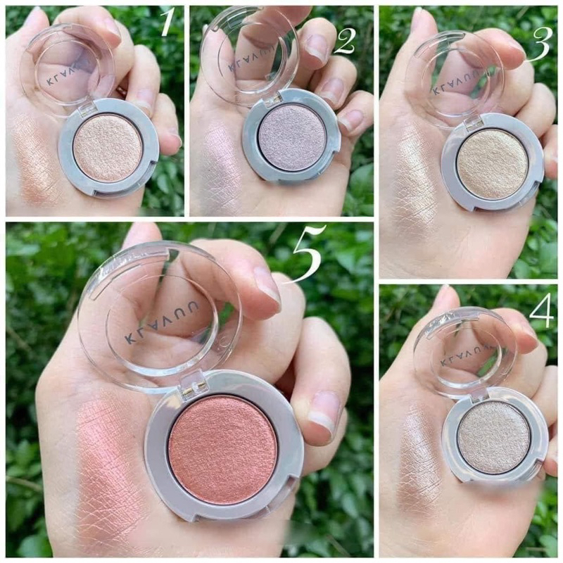 Có sẵn - Phấn nhũ mắt KLAVUU Urban Pealsation cho đôi mắt lung linh tone 1, 2, 3, 4, 5
