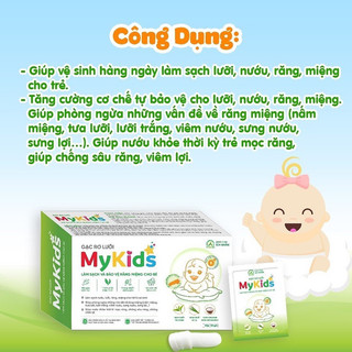 Gạc rơ lưỡi MYKIDS (30 cái)