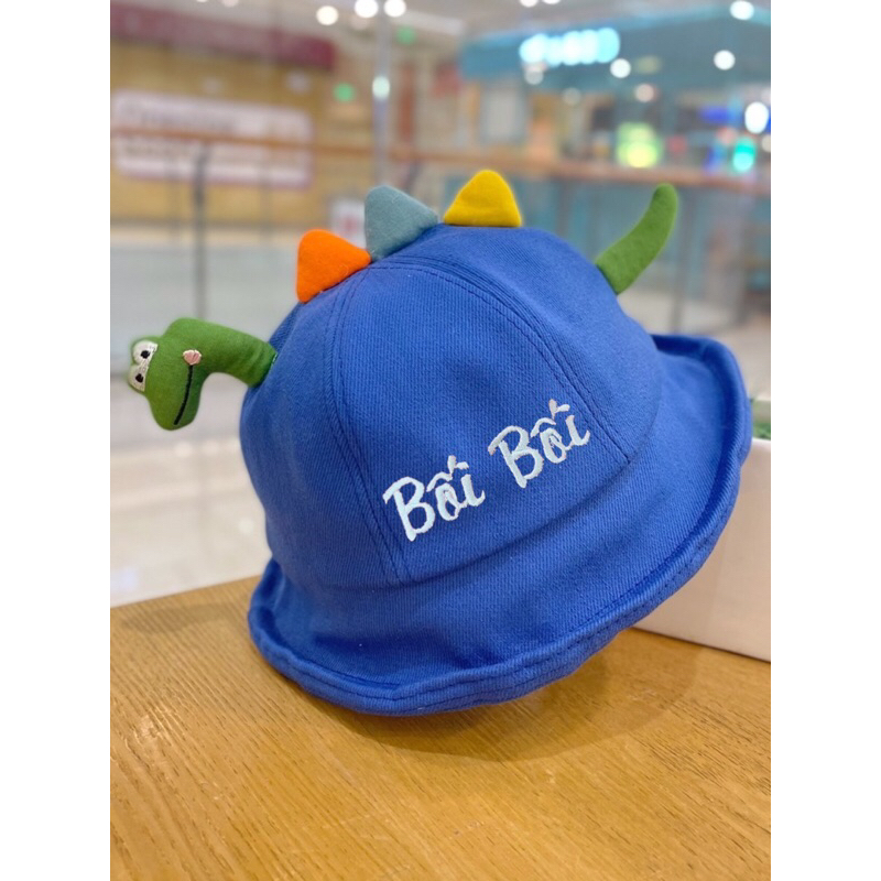 Mũ khủng long thêu tên