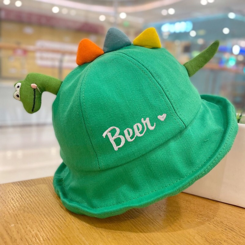 Mũ khủng long thêu tên