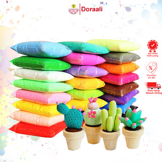 Đất sét nhẹ tự khô, đất nặn làm handmade đủ màu sắc tiện lợi 100g