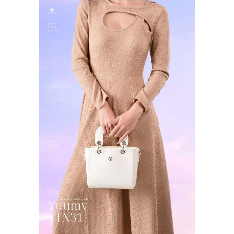 Túi xách nữ cầm tay Vân da cá sấu Lady Yuumy YTX31